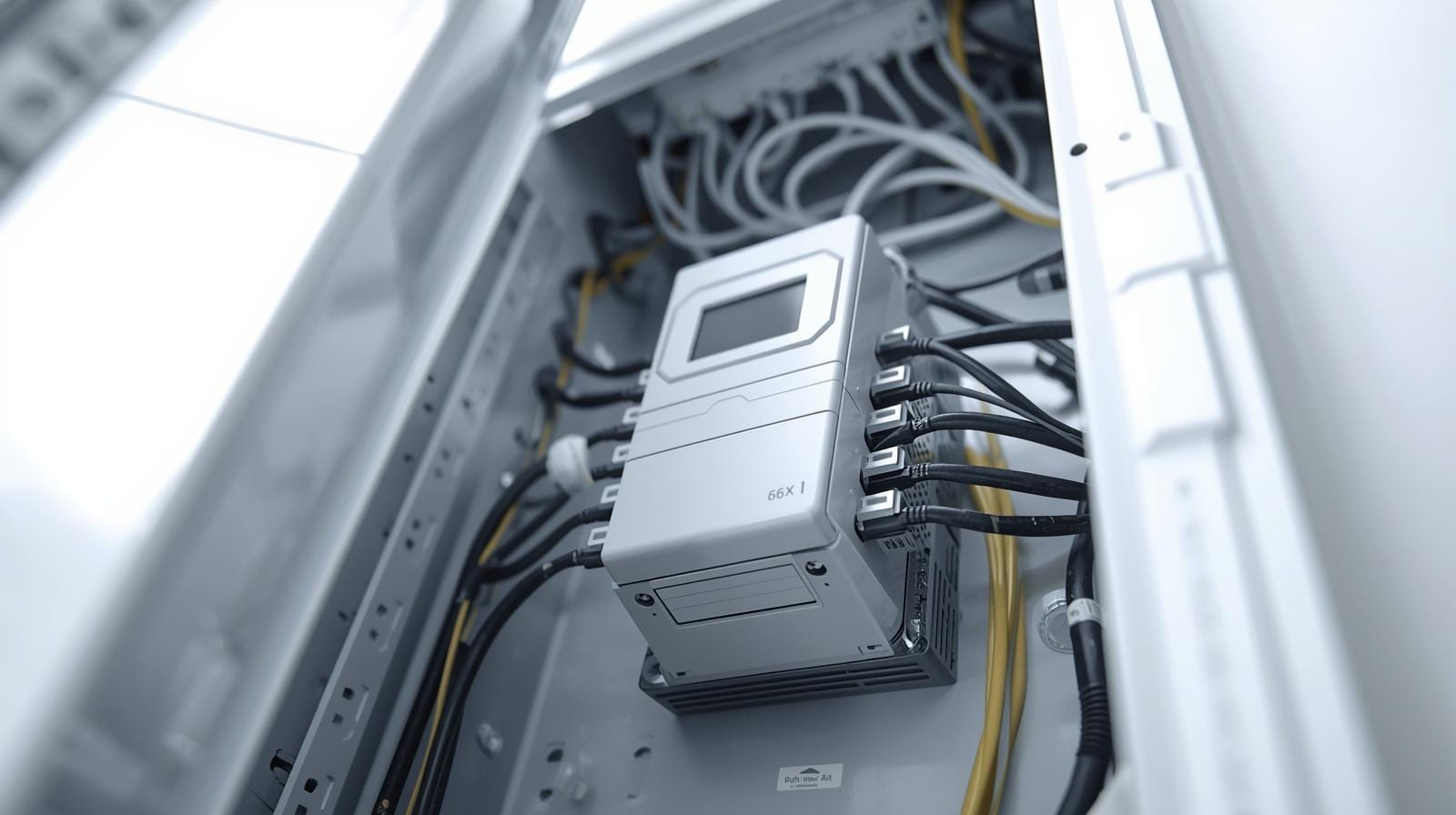 Whole-home surge protective device with LED status lights inside electrical panel